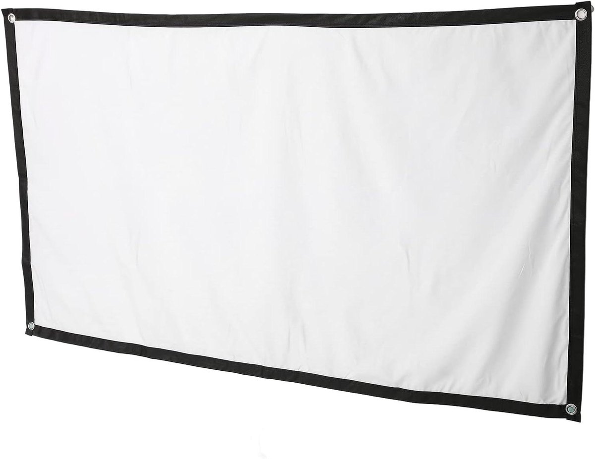 Projectiescherm HD - Film scherm - Thuisbioscoop creëren - 180 graden kijkhoek - 60 inch - Wit