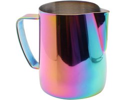 Melkopschuimer Pot van Roestvrij Staal met Titanium Coating voor Latte Art, Cappuccino en Koffie - 350ml Multicolor