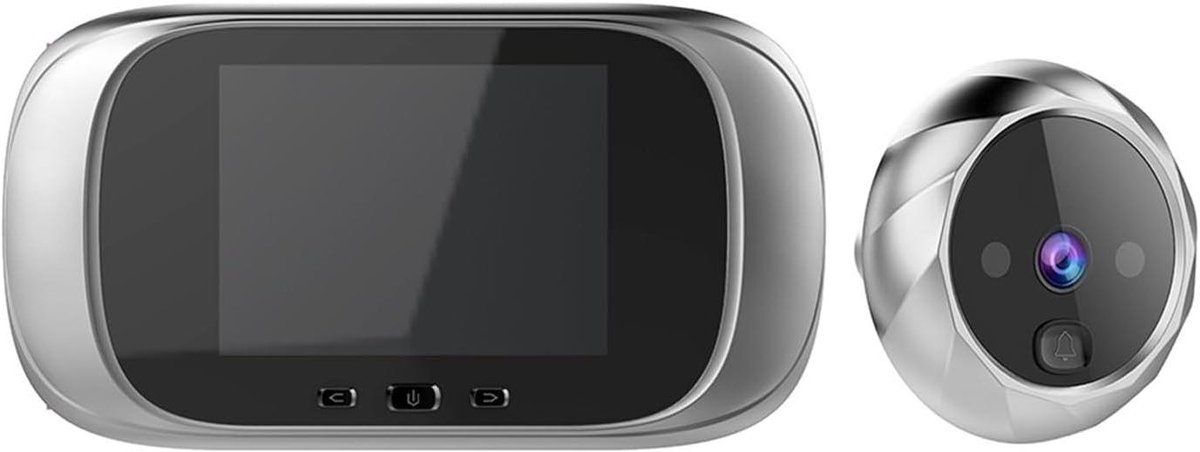Digitale Deurbel - Kijkgaatje Camera - Veiligheid Thuis - Nachtzicht Functie - 2.8 Inch Scherm - Zilver