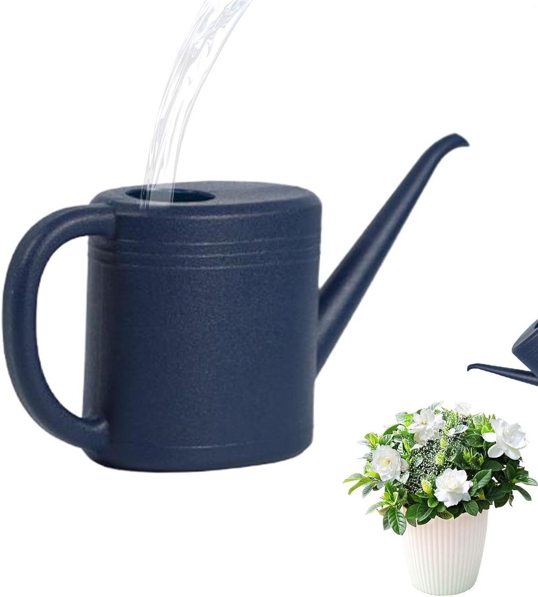 Gieter Kunststof - Waterkan Potten - Planten Water Geven - Nauwkeurige Waterstroom - 1 Liter Inhoud - Blauw