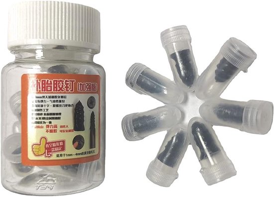 Band Reparatie Nagels - Punctie Kit - Band Punctie Reparatie - Hoge Verbindingssterkte - 10 Stuks - Zwart — afbeelding 4
