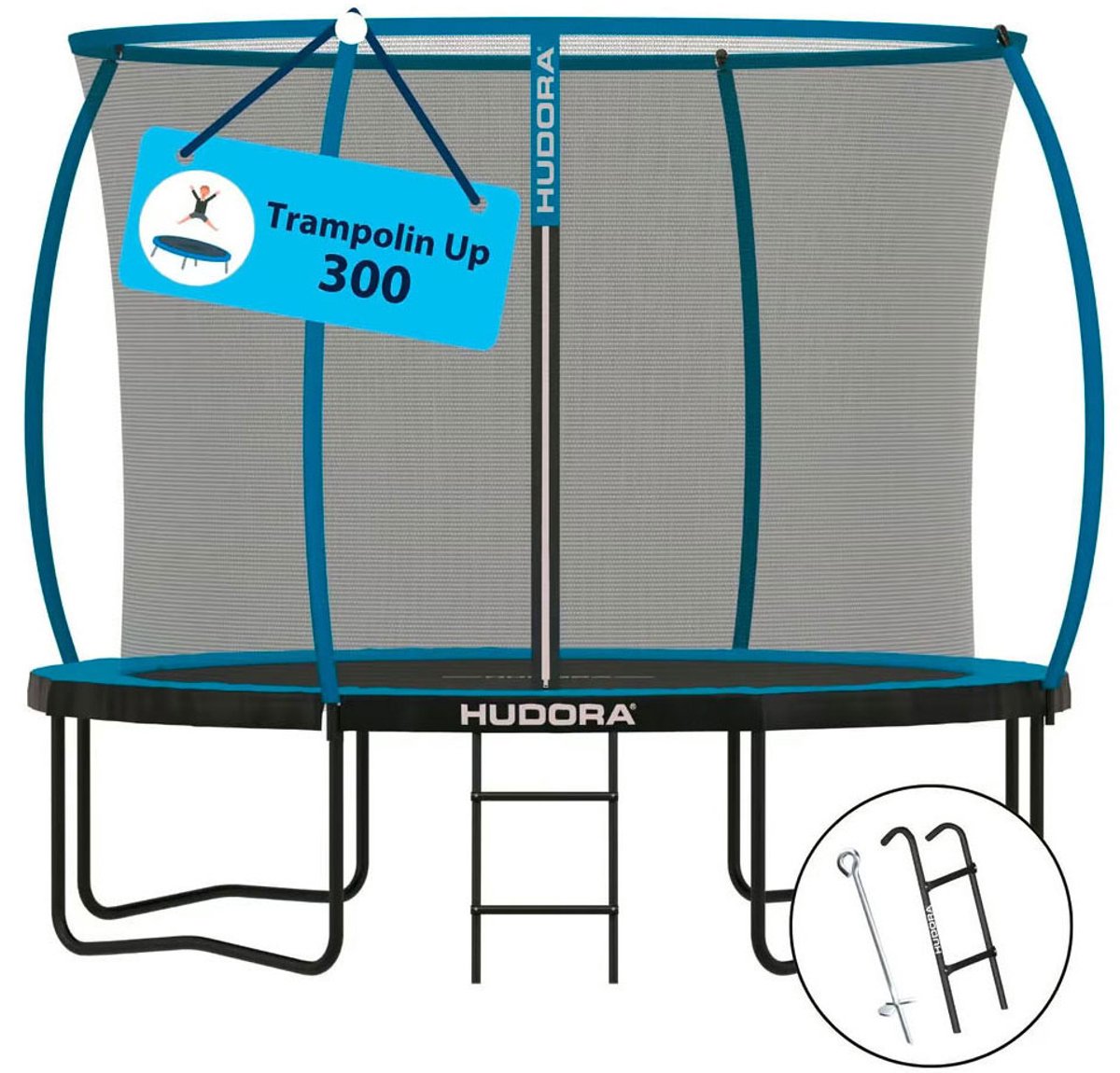 HUDORA Trampoline Up 300 - Blauw