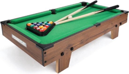 Thuys - Mini Pooltafel voor Thuis – Inklapbaar – Snookertafel – Voor Volwassenen & Kinderen – Compact & Draagbaar Design – Incl. Ballen, Keuen, Krijt & Driehoek – Complete Set