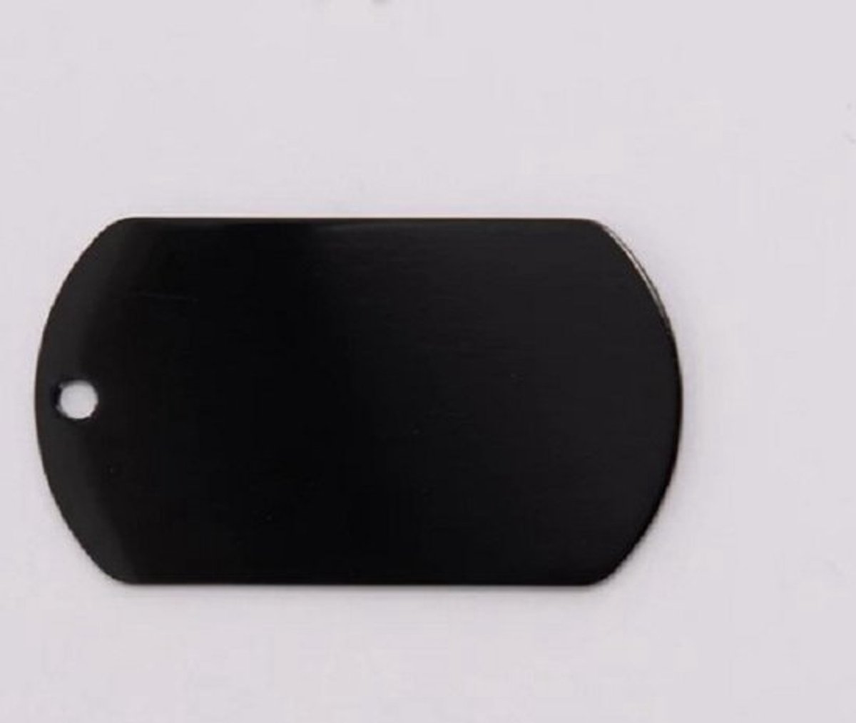 Hondenpenning Military tag klein zwart