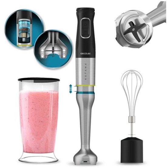 Cecotec 03972 blender Staafmixer 1500 W Zwart, Roestvrijstaal van Cecotec — afbeelding 3