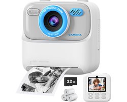 Camera — Kinder camera — 1080P Video & Selfiecamera — 32GB — Cadeau voor Kerst & verjaardag (voor meisjes, jongens en tieners) - Wit