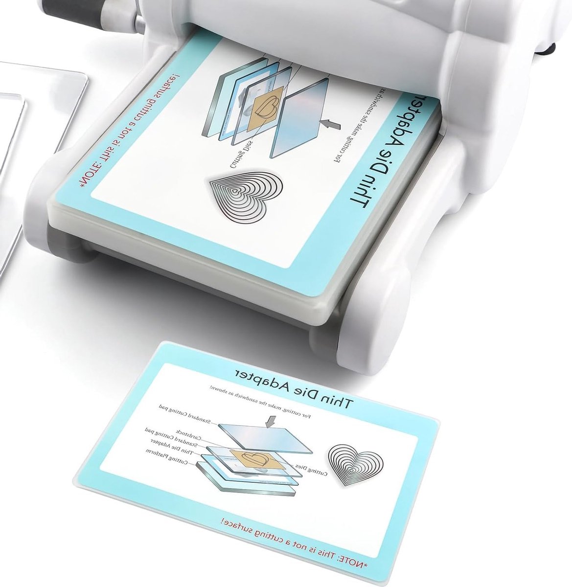 Dun Snijtemplate Adapter voor Stansmachine; PC Kunststof Standaard Adapter Pad voor Wafer Snijden, Verhoogt Snijcapaciteit voor Scrapbooking en Creatief Knutselen 9x6