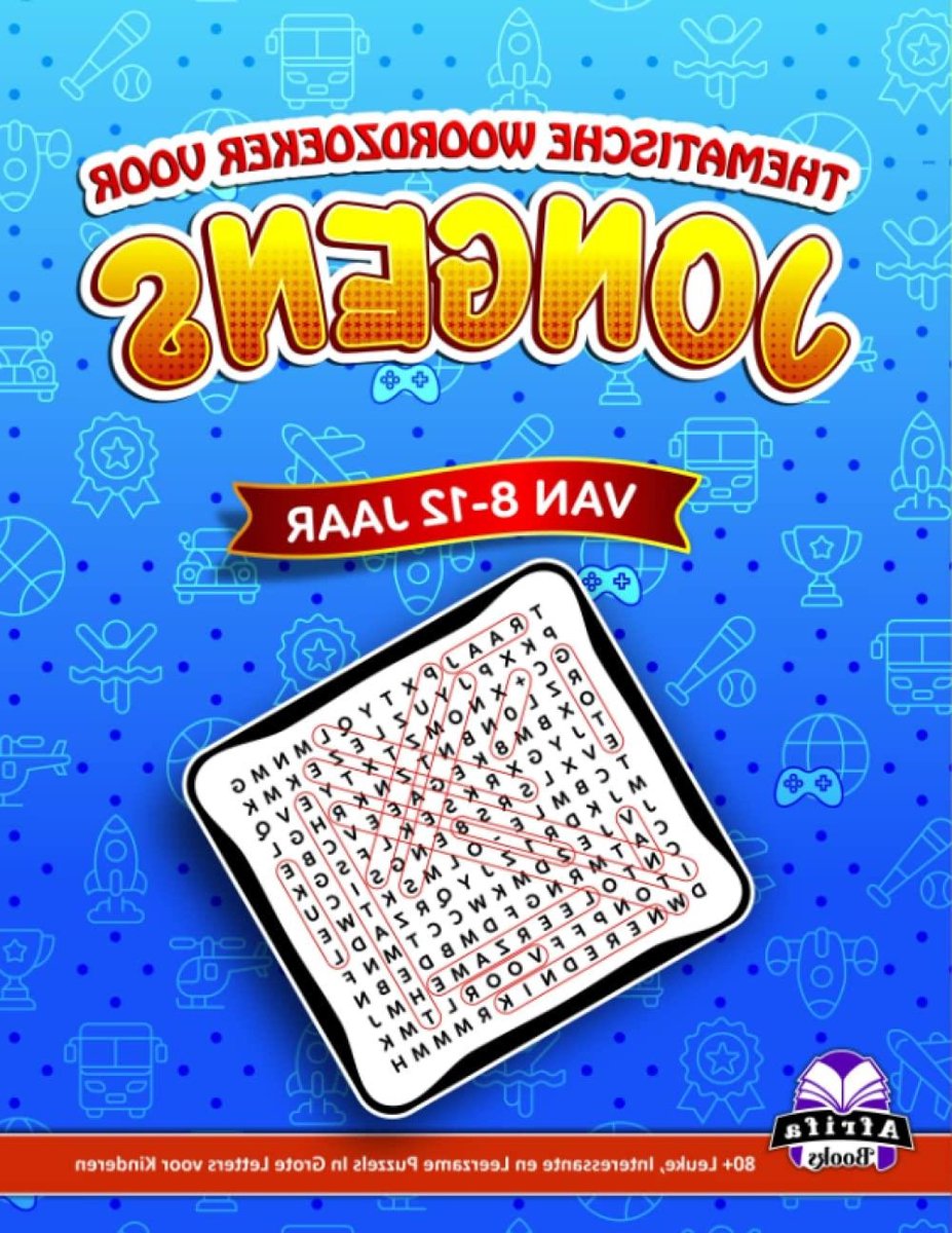 Woordzoeker Puzzelboek - Puzzelboek Kinderen - Educatief Plezier - Meer Dan 80 Puzzels - Grote Letters - Niet Van Toepassing