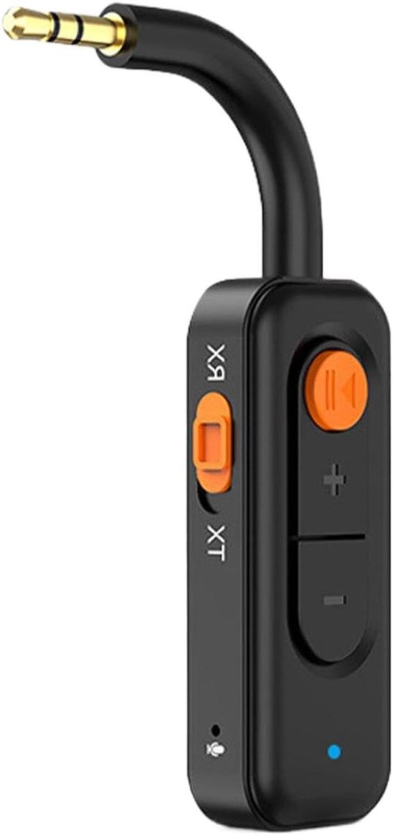 Draadloze Zendontvanger - Audio Adapter - Muziek Streamen - Praktische Multitasking - 10 Uur Batterij - Zwart