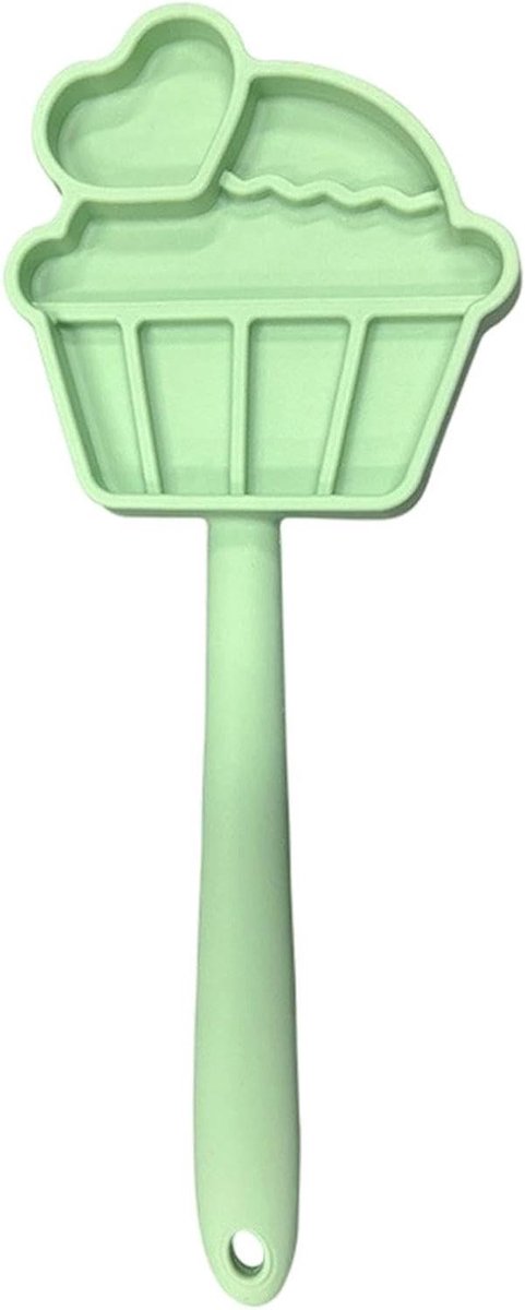 Honden Likbak - Voerbak Anti-Schrok - Honden Voeden - Antislip Basis Stabiel - 31 x 14 x 1.5 cm - Groen