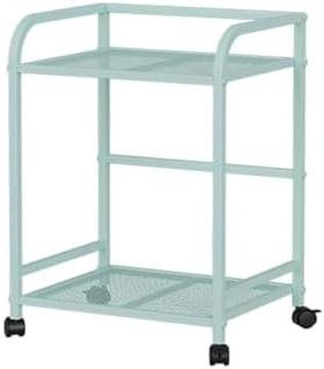 Verstelbare Monitor Stand - PC Trolley - Bureau Organisatie - Verrijdbaar met Wielen - Verstelbare Hoogte - Zwart
