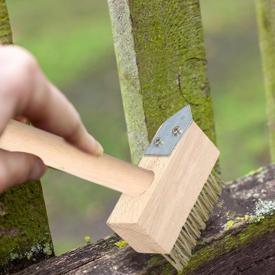 Voegenreiniger - Onkruidborstel terras - Terras reinigen - Stalen V-vorm borstels - 16 x 15.7 x 5.7 cm - Niet gespecificeerd — afbeelding 2