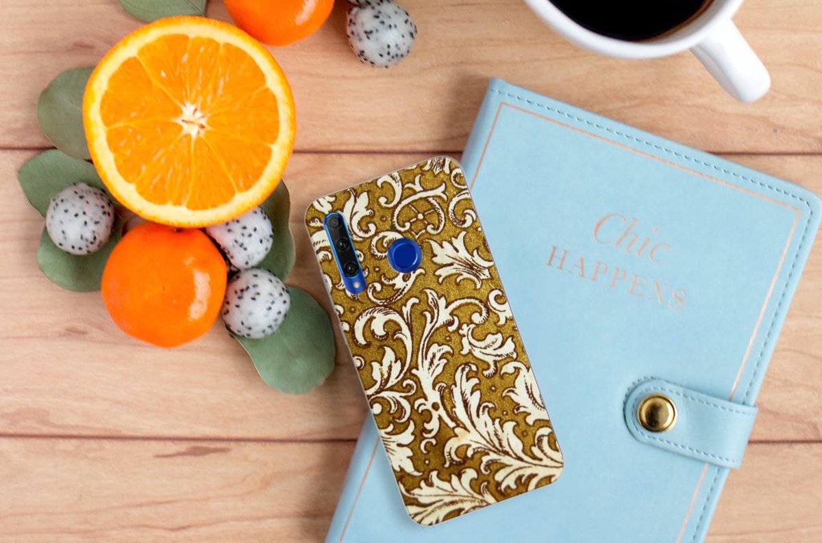 Siliconen Hoesje Honor 20 Lite Barok Goud