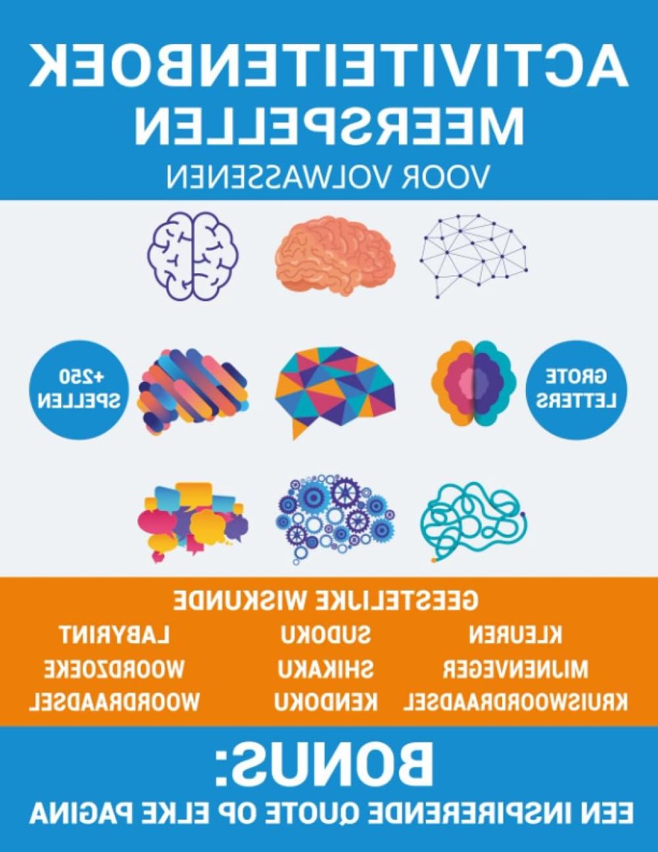 Activiteitenboek Volwassenen - Spelletjesboek Puzzels - Ontspanning en Geestelijk - Meer Dan 250 Spelletjes - 158 Pagina's - Niet Van Toepassing