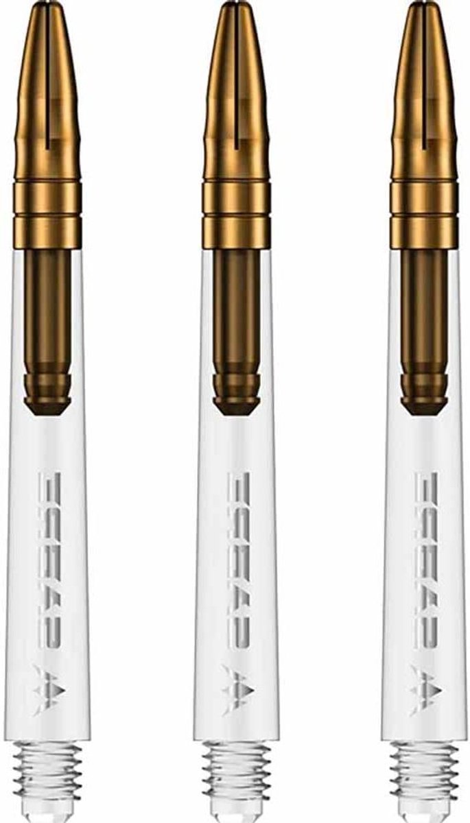 Dartstelen - Polycarbonaat Assen - Darts Spelen - Aluminium Flight Grip - Medium - Goud