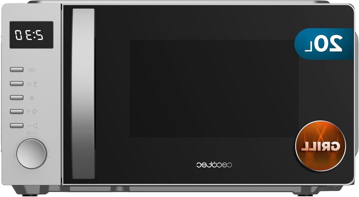 Magnetron met Grill - Compacte Oven - Snel Eten Bereiden - 3DWave Technologie - 20 Liter Inhoud - Zilver