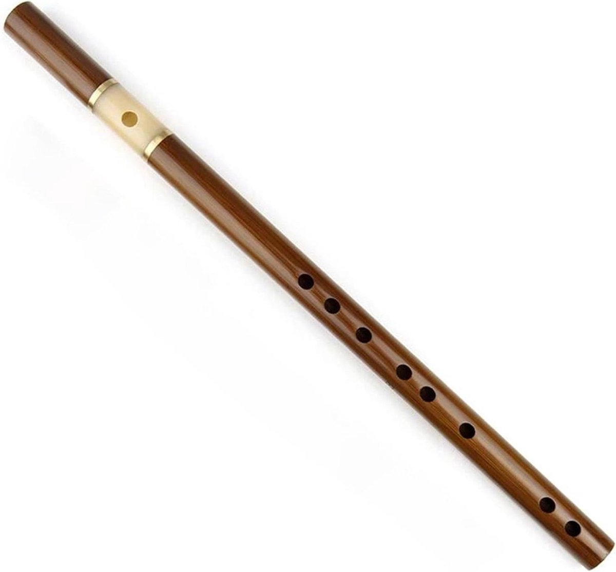 Bamboefluit - Blokfluit - Muziek Maken - Handgemaakt Instrument - 54 cm - Bruin