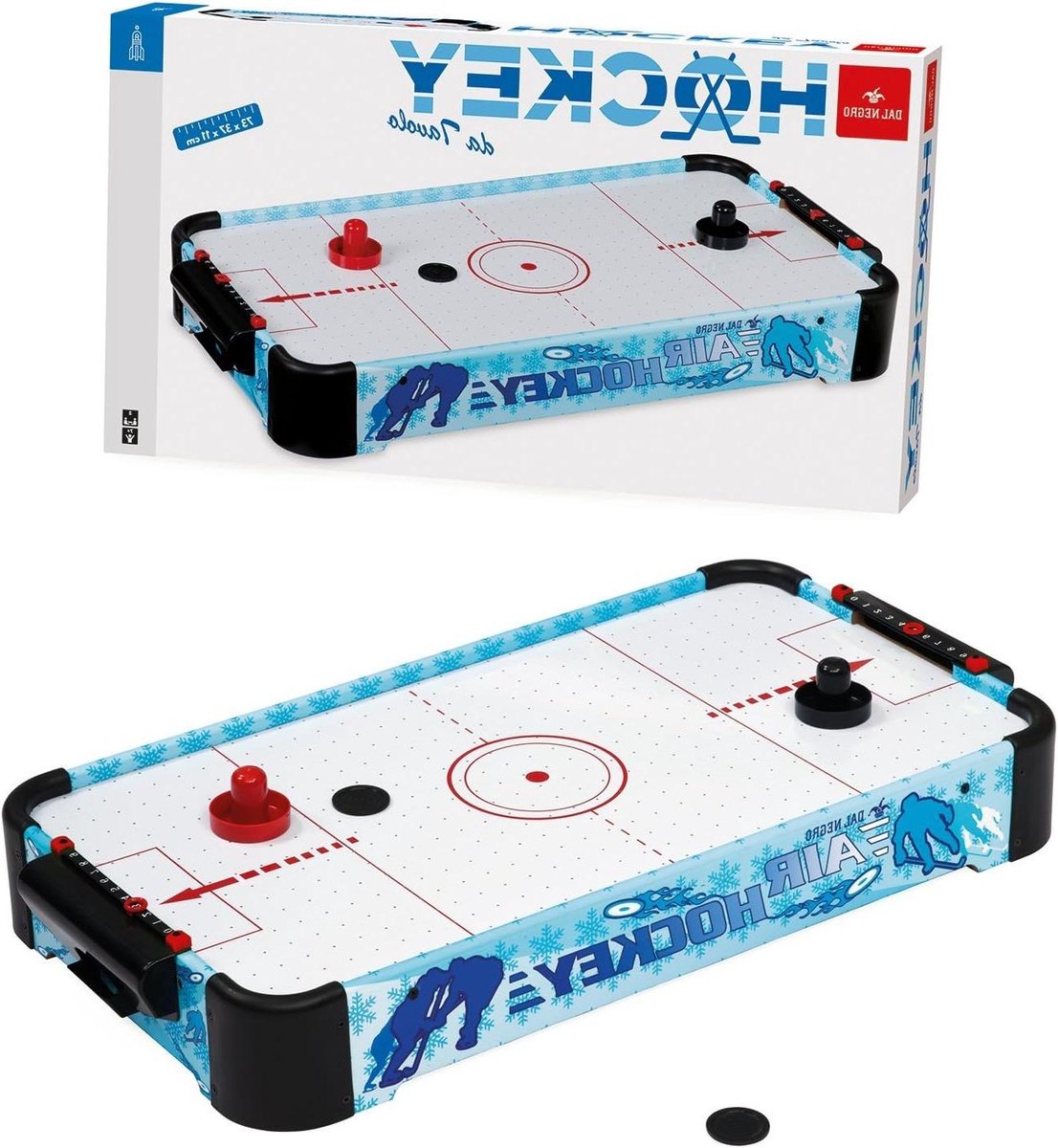 Tafelhockey Spel - Airhockey Tafel - Spelplezier Thuis - Voor 2+ Spelers - 3 Kilogram - Meerkleurig