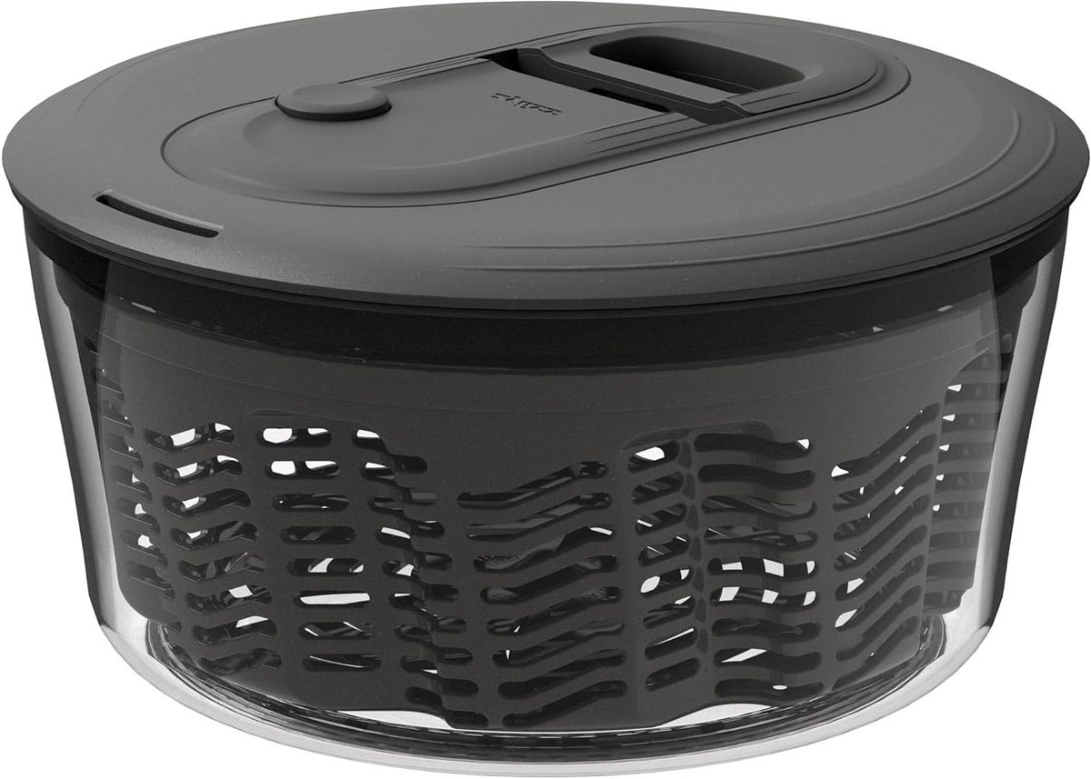 Slacentrifuge - Groente Droger - Salade Bereiden - AquaVent Technologie - 3.5 Liter - Grijs