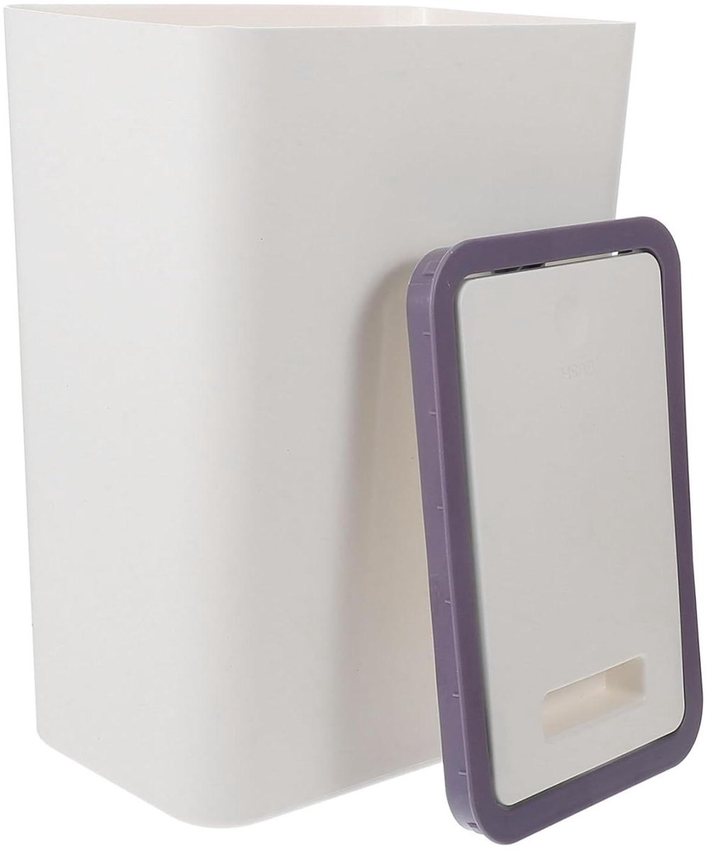 Afvalbak Keuken - Prullenbak Badkamer - Huishoudelijk Gebruik - Soft Close Deksel - 15 Liter - Beige