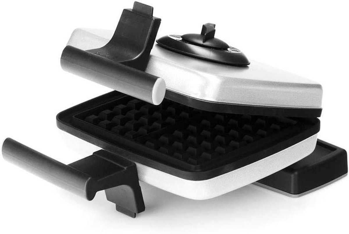 Wafelmaker - Snack apparaat - Lekkere snacks maken - 3 verwisselbare platen - 1200 watt - Wit