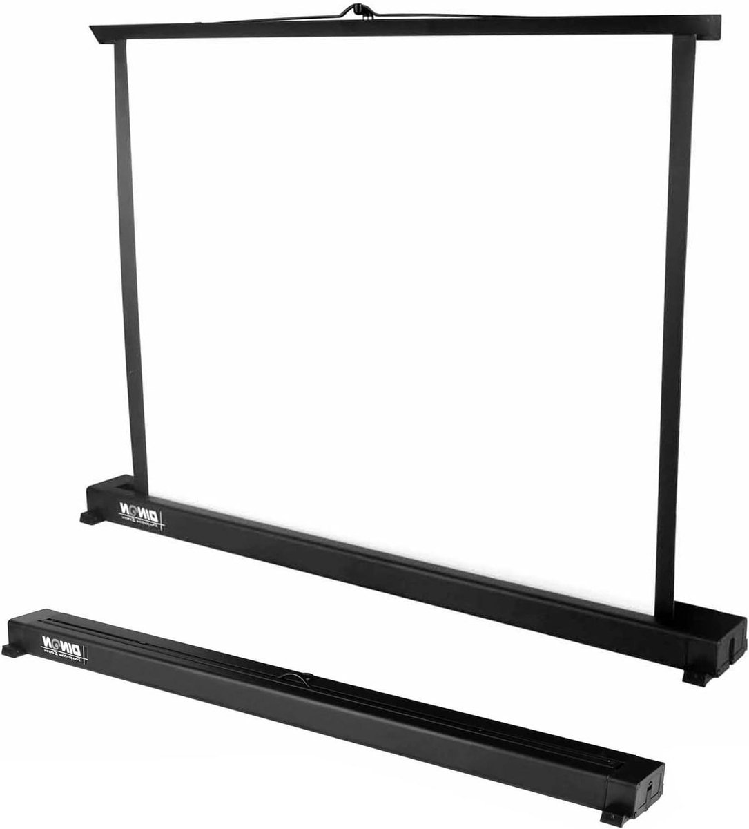 Draagbaar Projectiescherm - Tafelstandaard Scherm - Presentaties Geven - Intrekbaar Aluminium - 40 Inch - Wit
