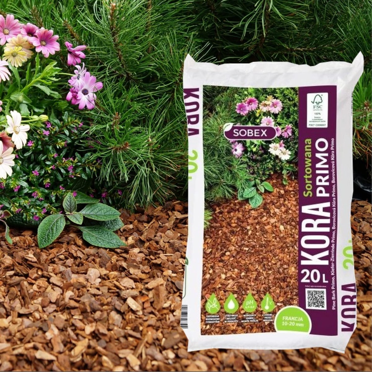 Houten Schors Snippers - Tuin Bodembedekker - Planten Verzorgen - Natuurlijk Gecomposteerd - 80 Liter - Bruin