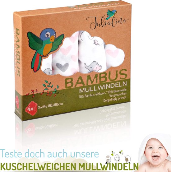 Baby Knuffeldoekje - Speendoekje Zachte Doek - Kroelen en Slapen - Met Speenlus - 30x30 cm - Roze Olifanten — afbeelding 5