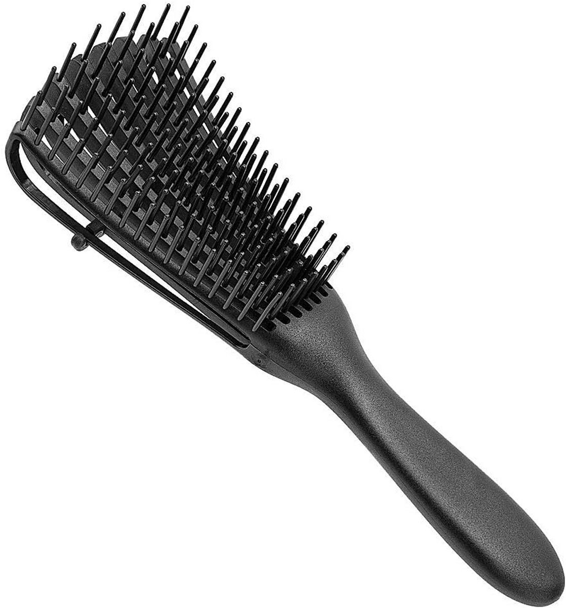 Ontklitborstel voor Krullend en Kroeshaar - Flexibele Tanden voor Nat en Droog Haar