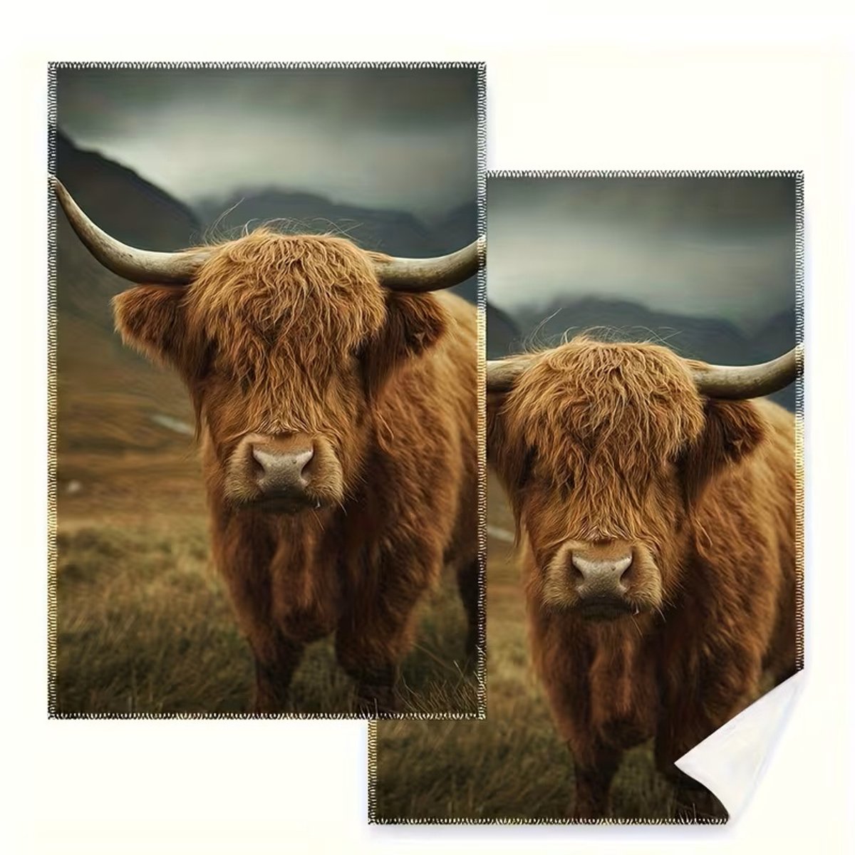 @ Lu’s Today™ – Household Essentials – Schotse Hooglander Keukendoeken (2‑pack)
