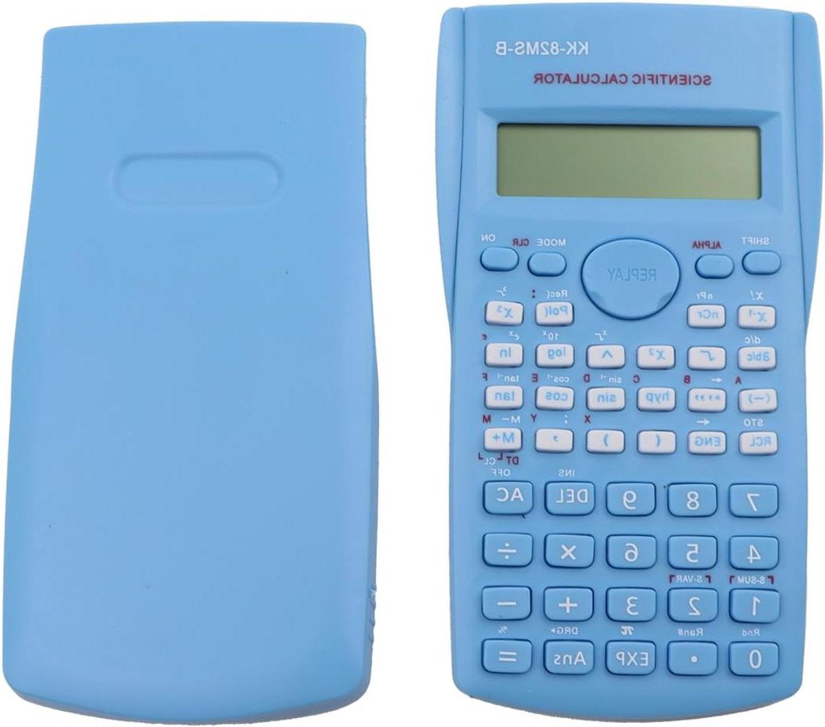 Rekenmachine - Functie Rekenmachine - Wiskunde Leren - 240 Functies - 15.2 x 8.5 cm - Blauw