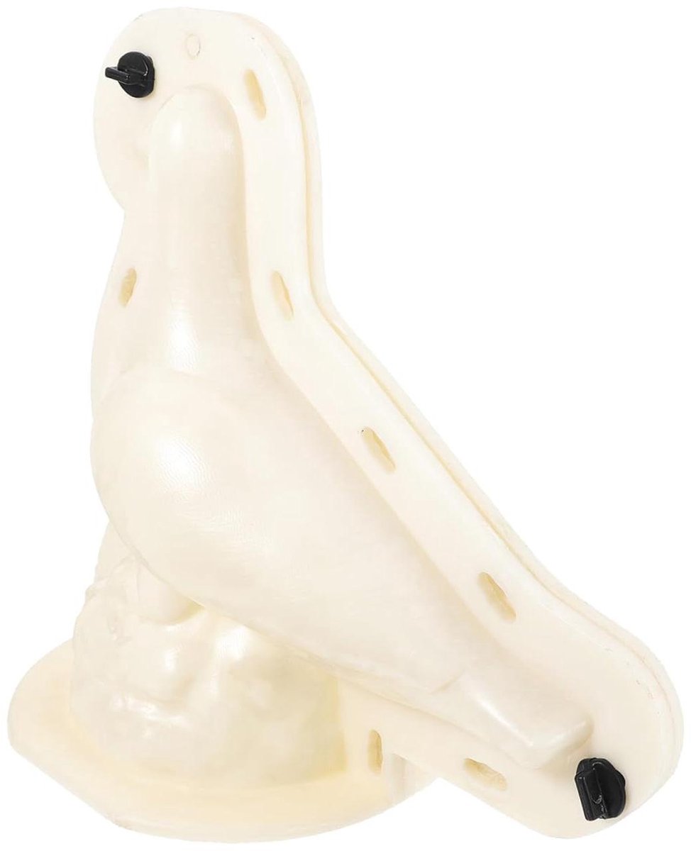 Betonnen Kolommal - Tuinhekmal Balustrade - Decoratieve Vormgeving - Glad Oppervlak - 31 x 30 x 13 cm - Wit