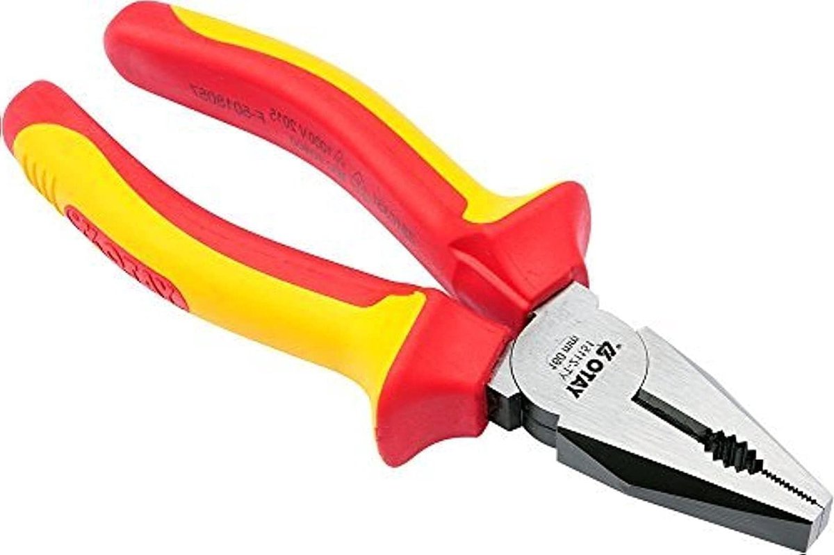 Combinatietang - Isolatietang - Veilig Klussen - Geïsoleerd tot 1000V - 160 mm - Zwart