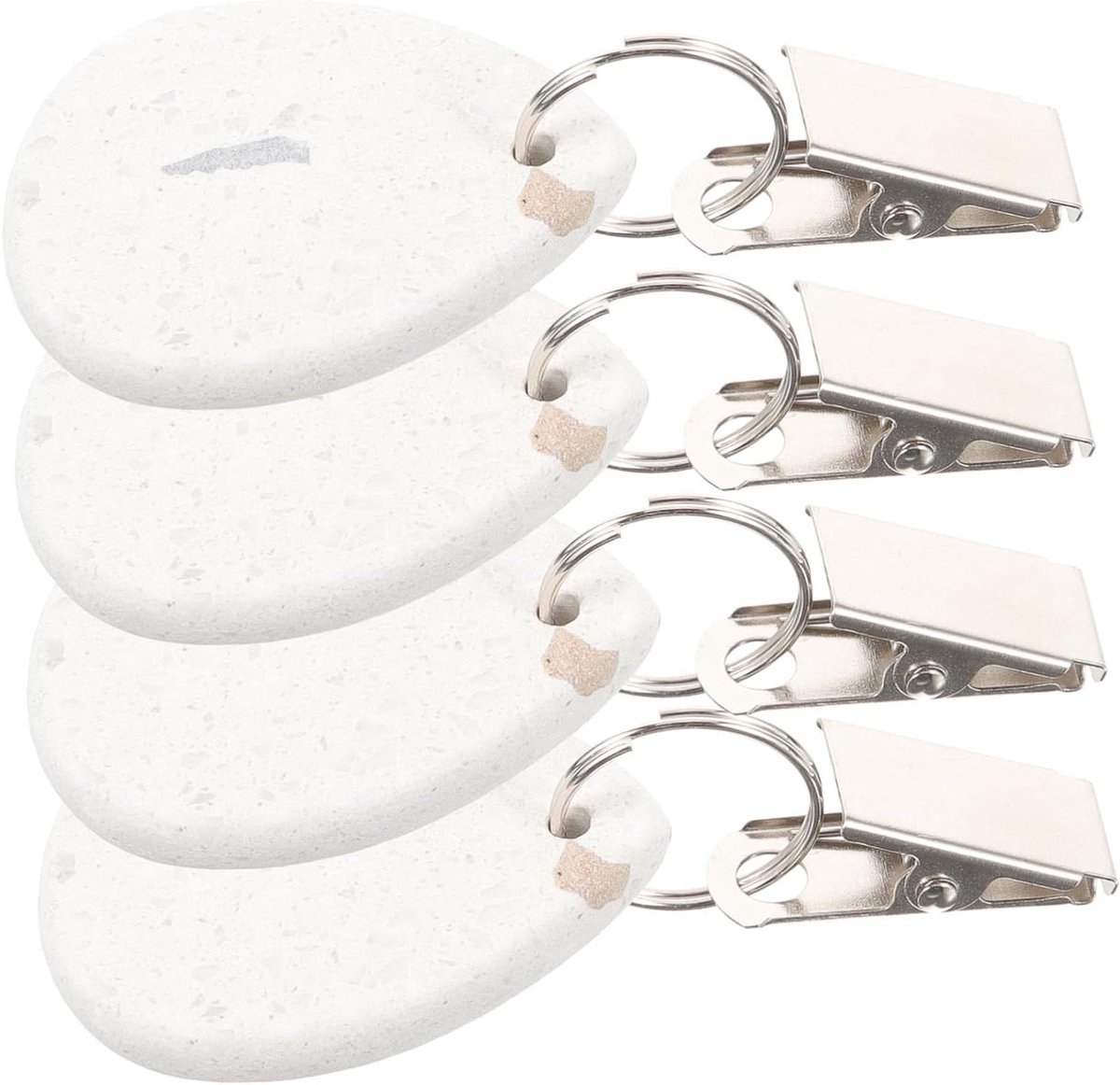 Tafelkleed Gewichten - Hangers Clips - Buiten Tafelen - Waterdicht Steengoed - 4 Stuks - Wit