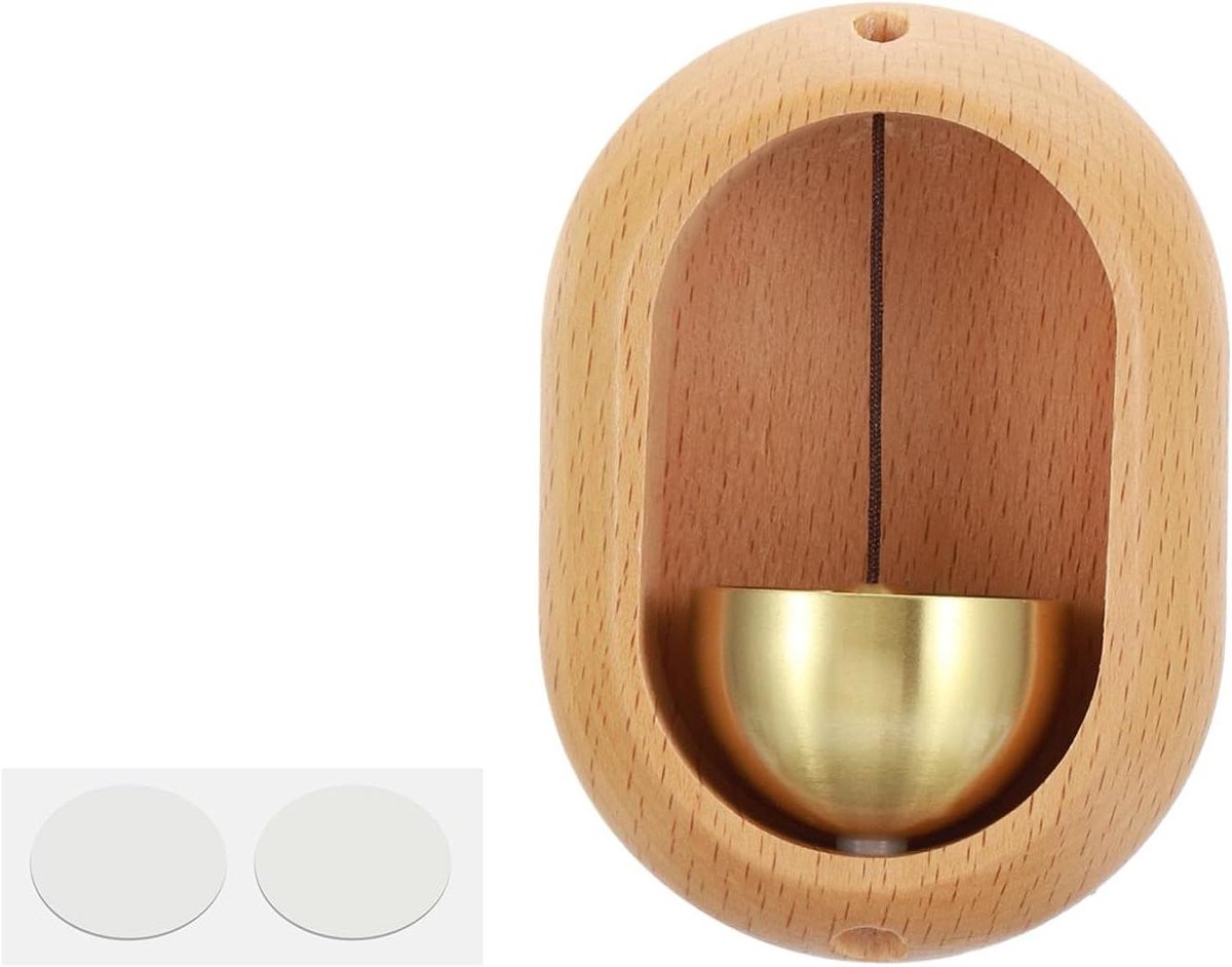 Winkeliers Bel - Deurbel Jingle - Bedrijf Aankondigen - Magnetische Montage - 8 x 6 cm - Beige