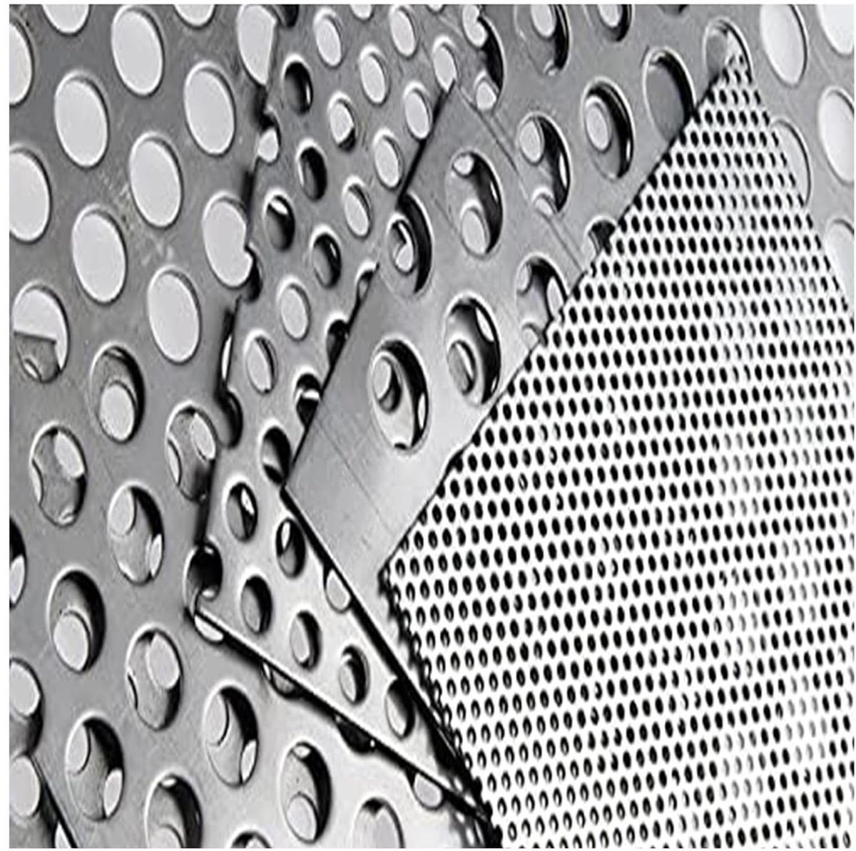 Geperforeerde Plaat - Roestvrij Staal - Bouwprojecten - Duurzaam 304 Materiaal - 30x30cm - Zilver