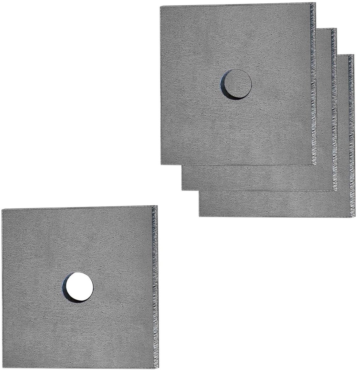 Stalen Platen - Reparatie Plaat - Bouw Projecten - Warmgewalst Staal - 100x100x5.8mm - Grijs