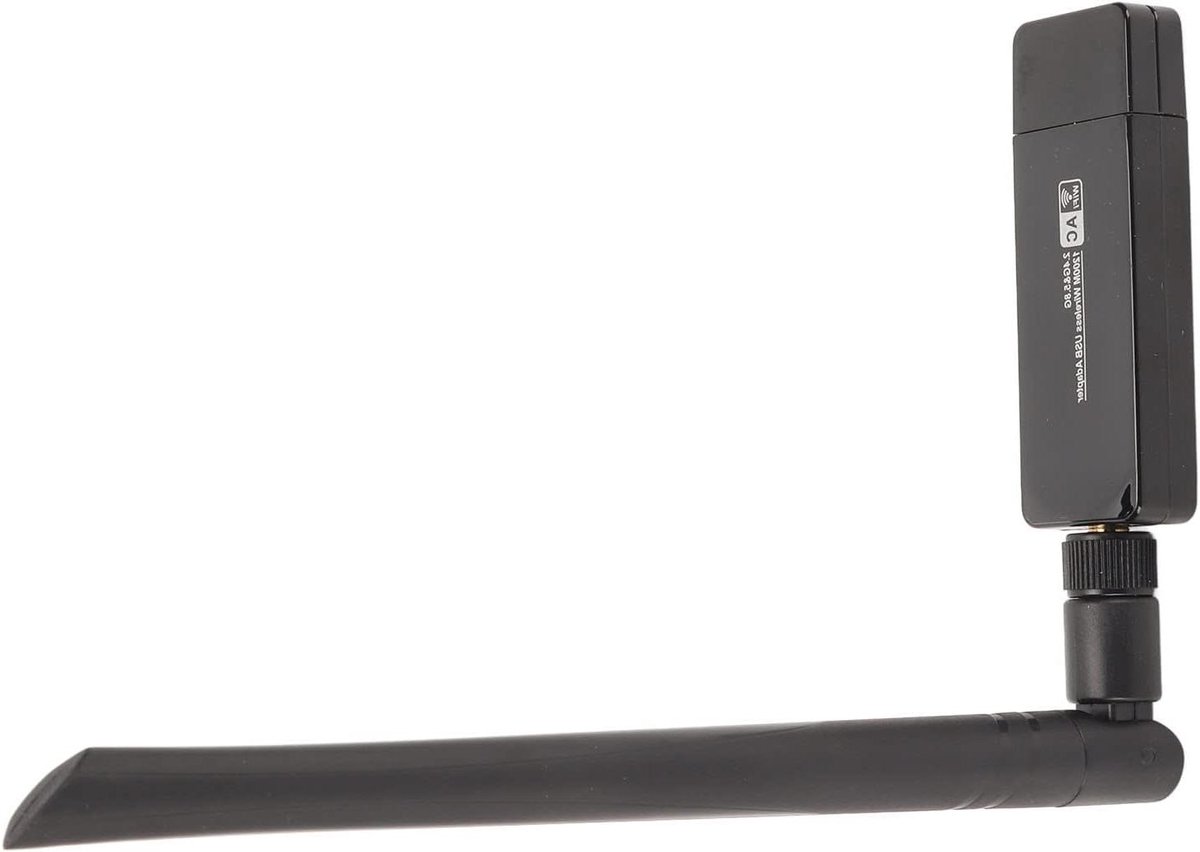 Draadloze Netwerkkaart - WiFi Adapter - Snelle Internetverbinding - USB 3.0 Interface - 1200M Dual Band - Zwart