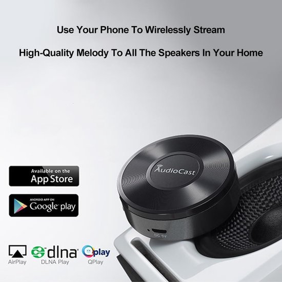 Draadloze WiFi Audio Stream Ontvanger voor Hifi Systemen en Versterkers — afbeelding 5