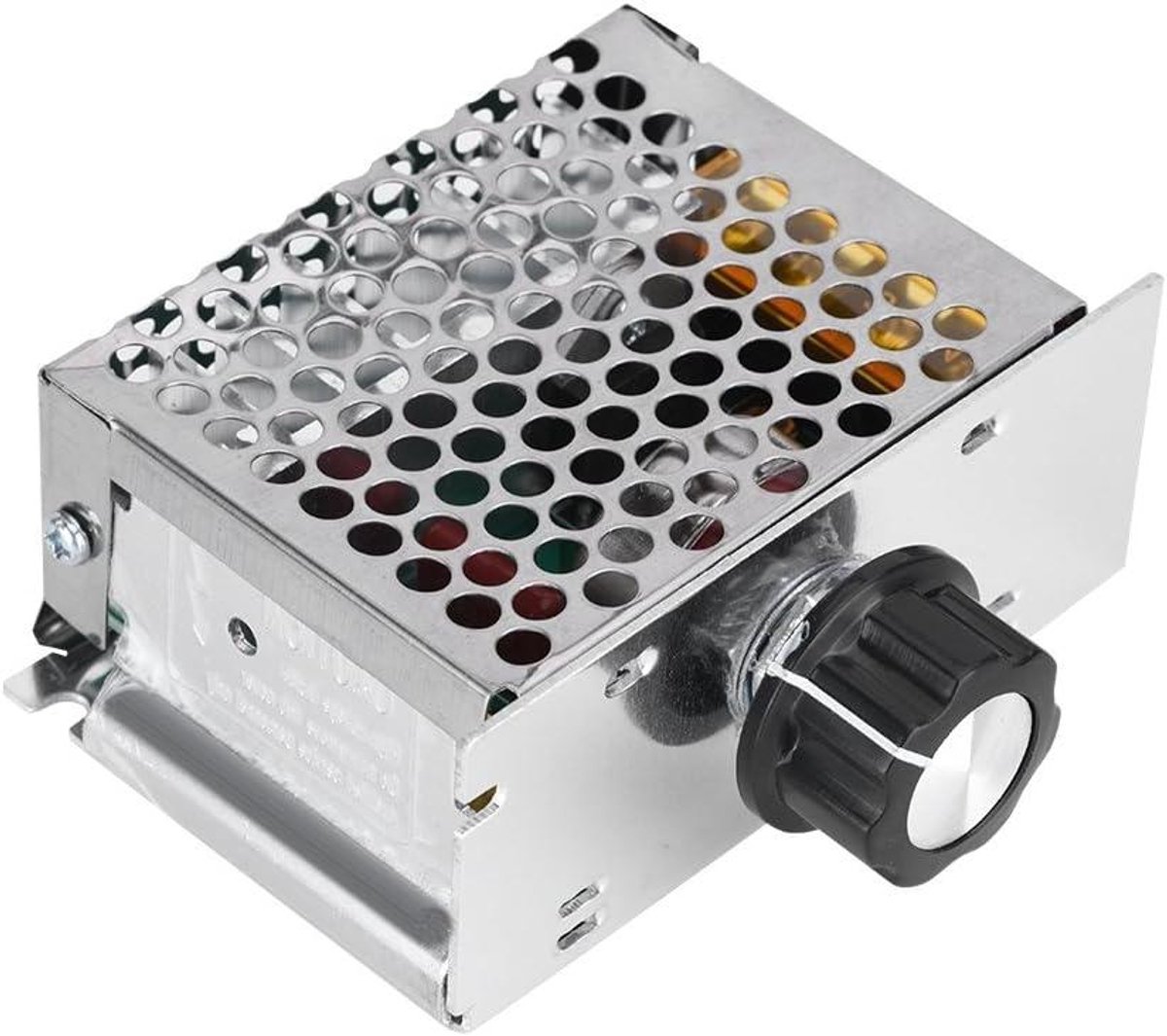Spanningsregelaar - AC Dimmer - Apparaten Regelen - Dubbele Capaciteit - 4000 W - Zilver