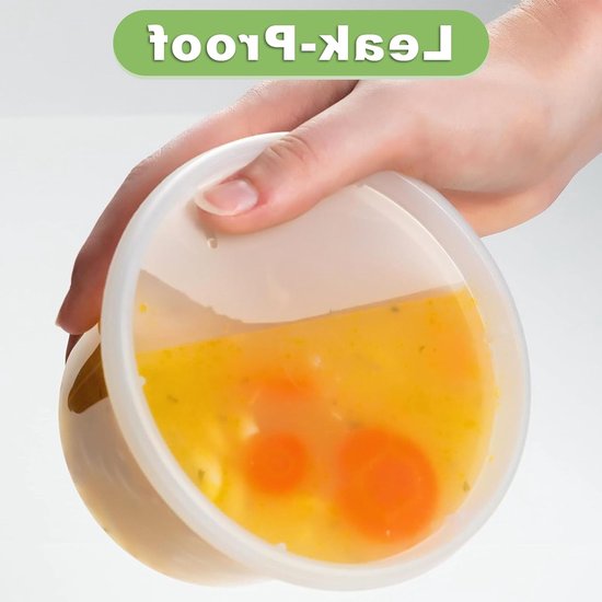 24 boîtes de conservation pour produits alimentaires - Contenants en plastique de 430 ml avec couvercles - Sans BPA, réutilisables, étanches, compatibles lave-vaisselle, micro-ondes et congélateur