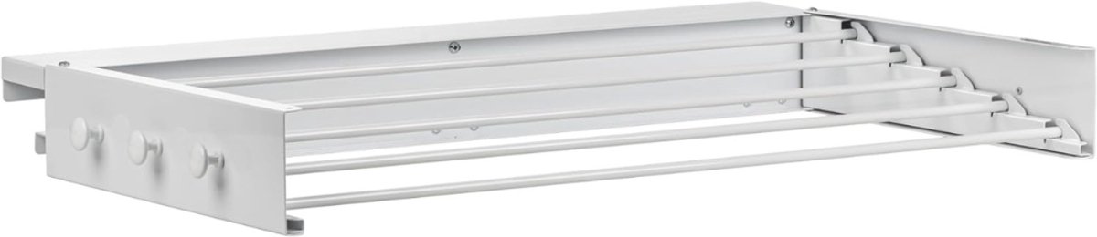 YOR® Wanddroogrek Inklapbaar - Wanddroogrek - Wit - 39cm x 80cm x 10cm; 0.2 kg