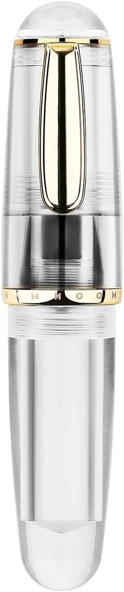 Mini Fountain Pen met Extra Fijne Nib, Transparante Pipette Vulmechanisme, Korte Hars Pocket Pen met Grote Capaciteit en Stijlvol Ontwerp