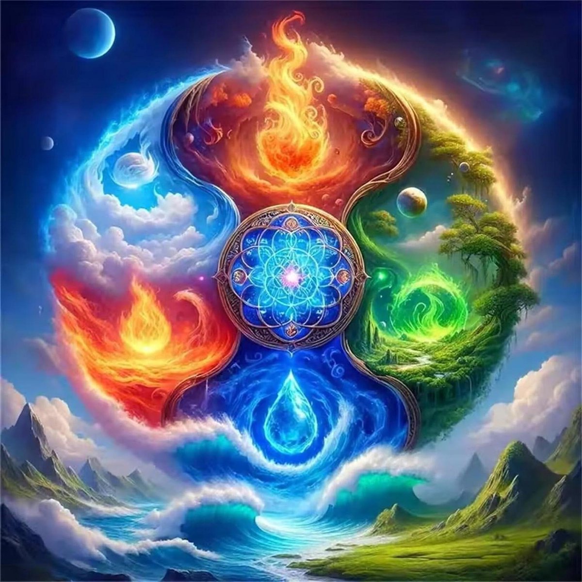 Landschapspuzzel - Legpuzzel - Creatief entertainment - 200 stukjes - 28x28cm - Multicolor