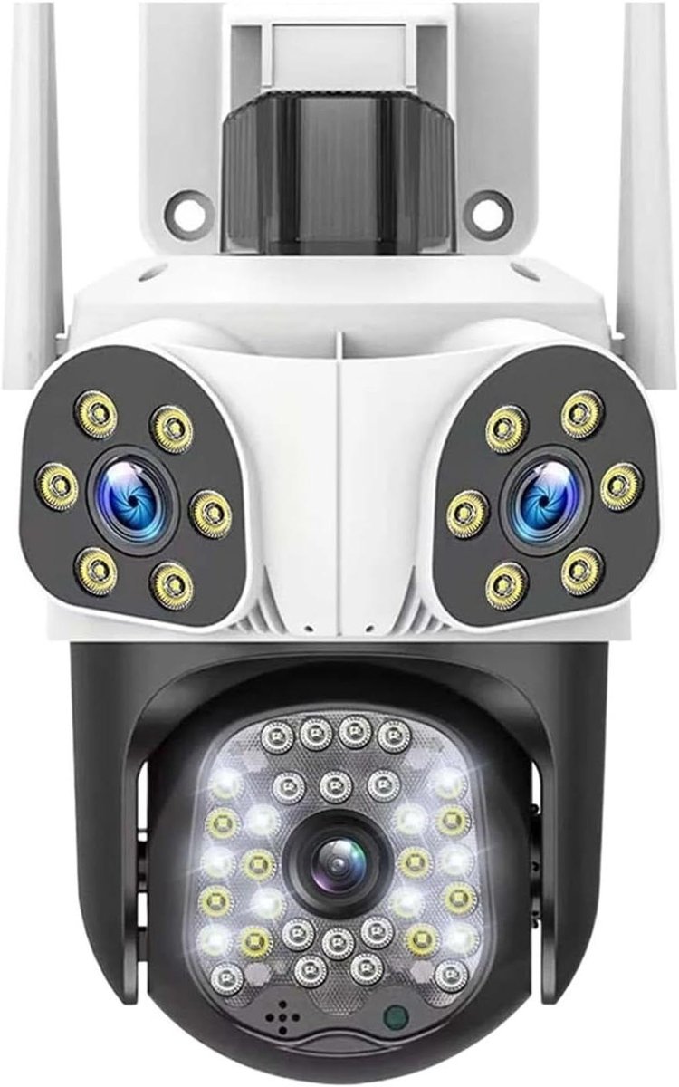 Beveiligingscamera Buiten - Draadloze Camera - Huis Bewaken - 12MP 6K Resolutie - 4x Digitale Zoom - Wit