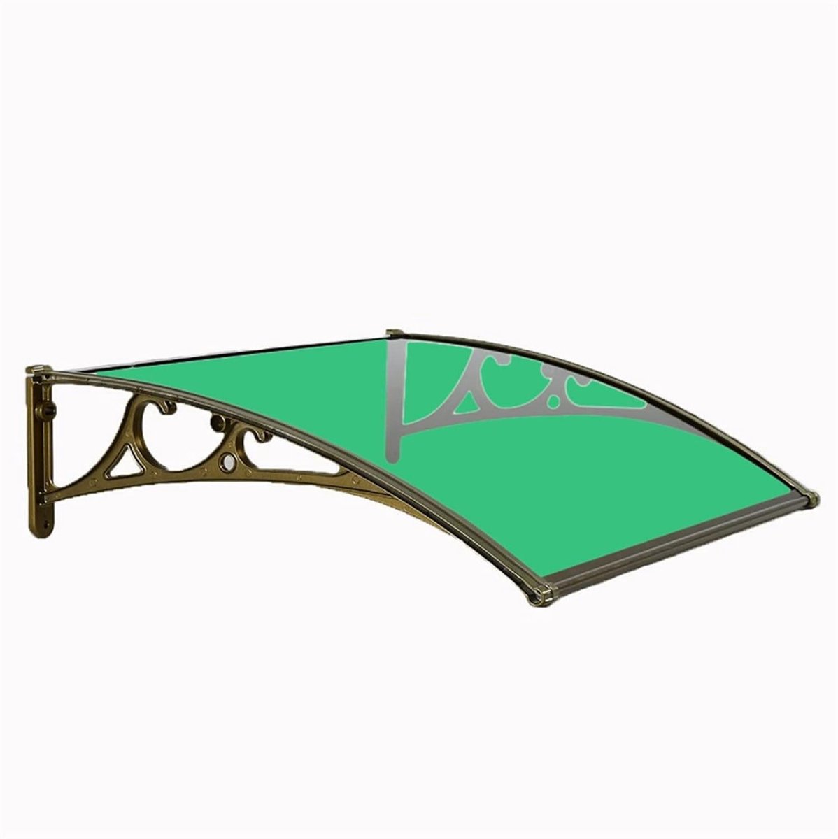 Raamluifel Deurluifel - Regenscherm Overkapping - Bescherming Buiten - Duurzaam Polycarbonaat - 80x120cm - Groen