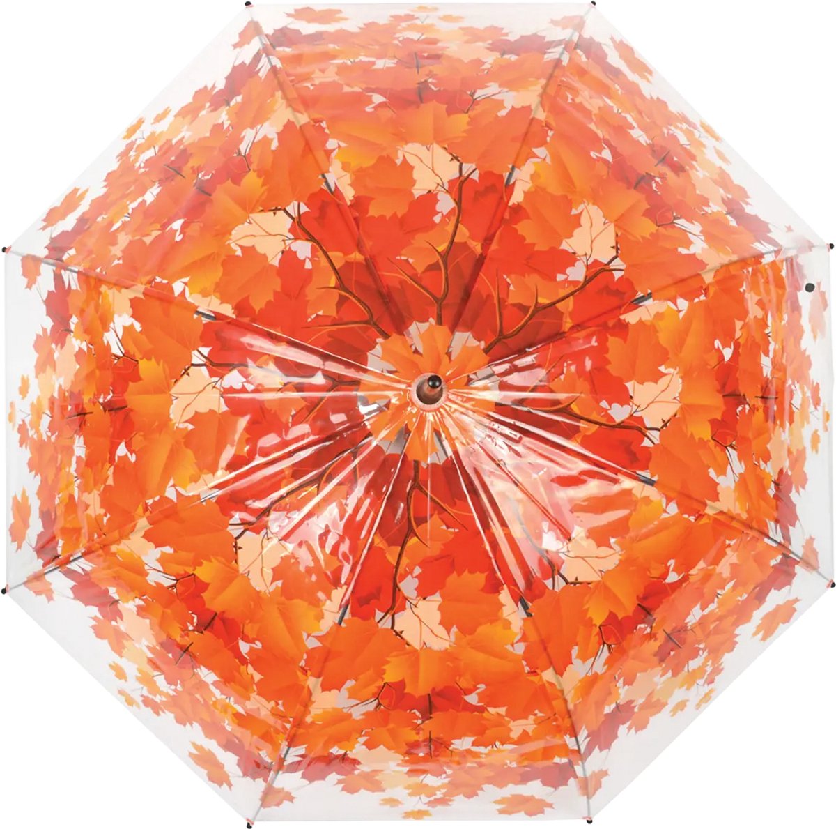 Paraplu boomkroon herfst B 93,5 X D 93,5 X H 87,2 - POE, triplex, metaal - 416 gram - herfst- en najaarscollectie - beschermd tegen regen en sneeuw