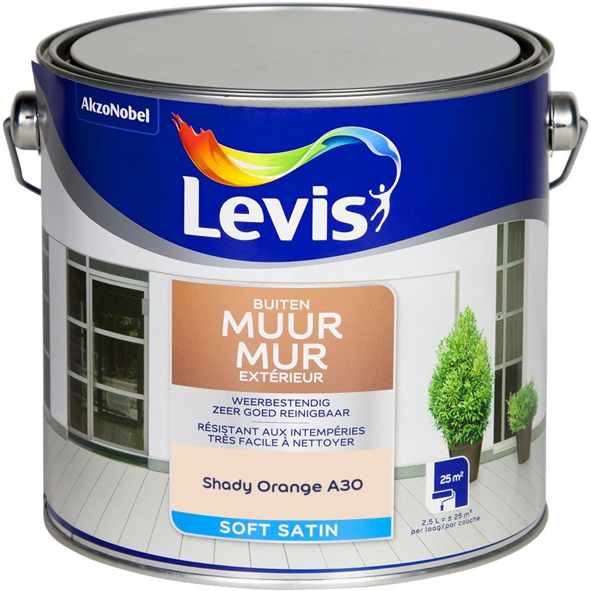 Levis - Muur Buiten Mix - Shady Orange A30 - Mengverf - 2,5 L
