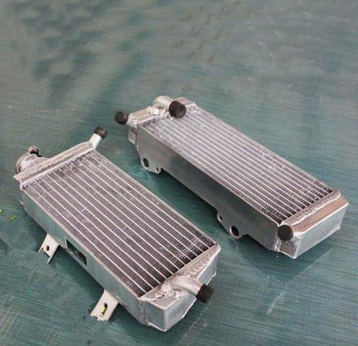 Motor Radiator - Koeler Motoronderdeel - Motorkoeling Verbeteren - Volledig Aluminium - 40mm Kern - Zilver