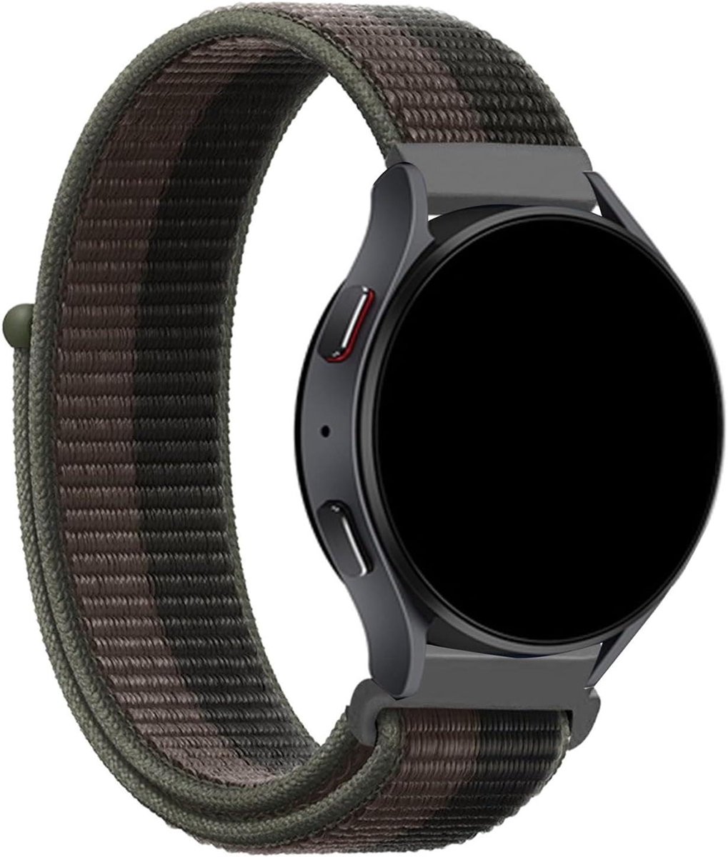 Nylon Bandje - Elastische Armband - Dagelijks Gebruik - Verstelbaar en Ademend - 20mm - Grijs